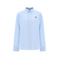Blue Cotton Dress Shirt