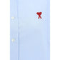 Blue Cotton Dress Shirt