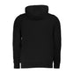 Black Cotton Men's Hooded Sweatshirt