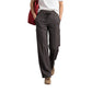 Brown Polyester Cargo Pants
