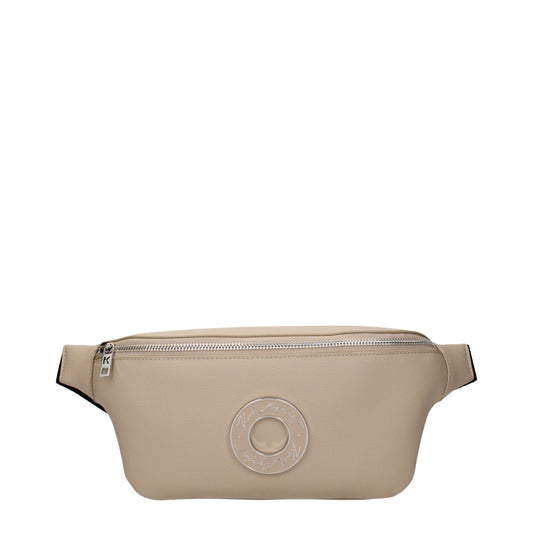 Beige Leather Backpack