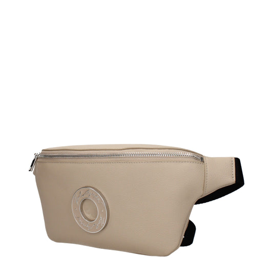 Beige Leather Backpack