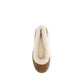 Beige Suede Leather Ballet Flats