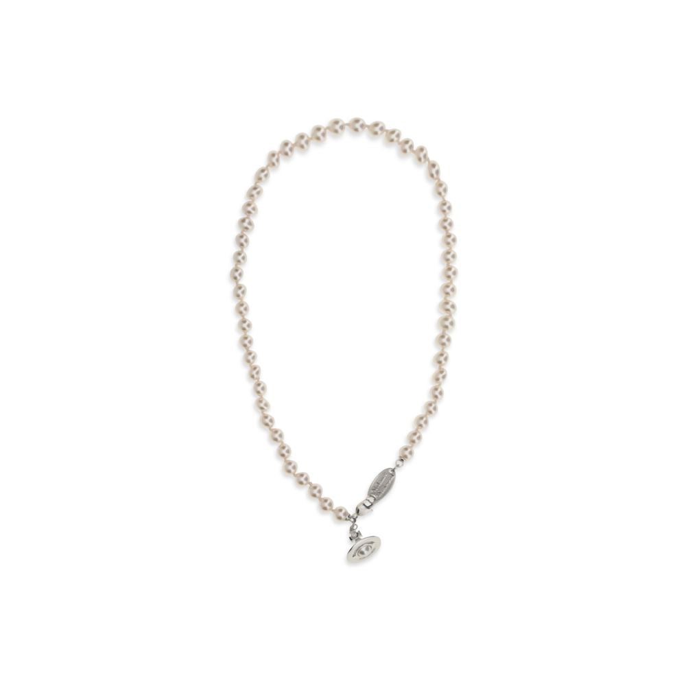 Beige Brass Necklace