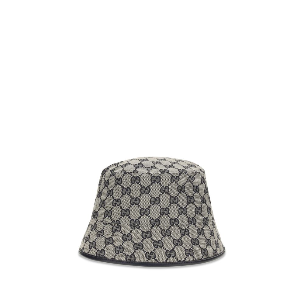 Gray Polyester Bucket Hat