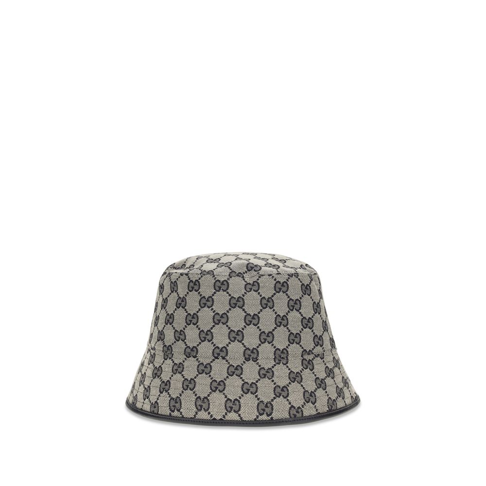 Gray Polyester Bucket Hat