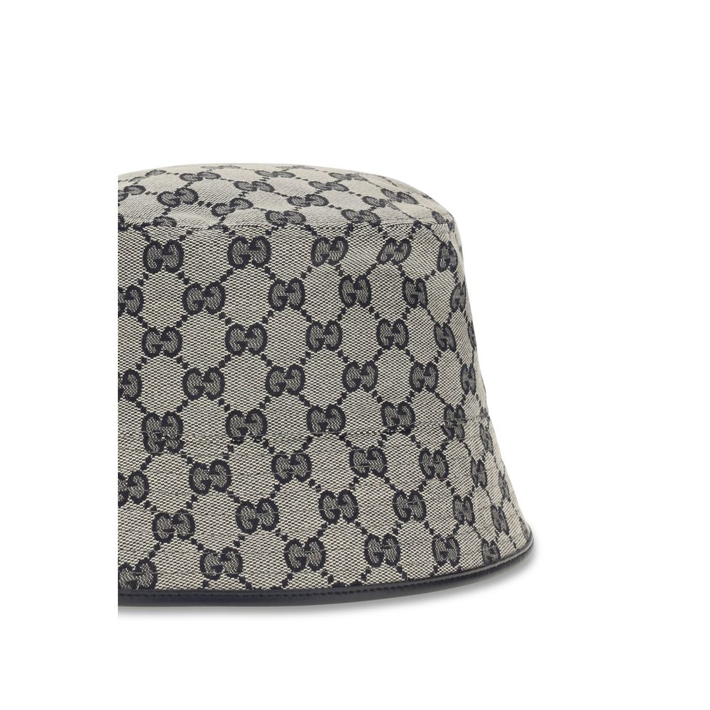 Gray Polyester Bucket Hat