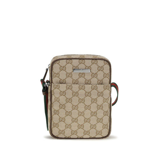 Beige Fabric Shoulder Bag