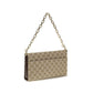 Beige Fabric Shoulder Bag