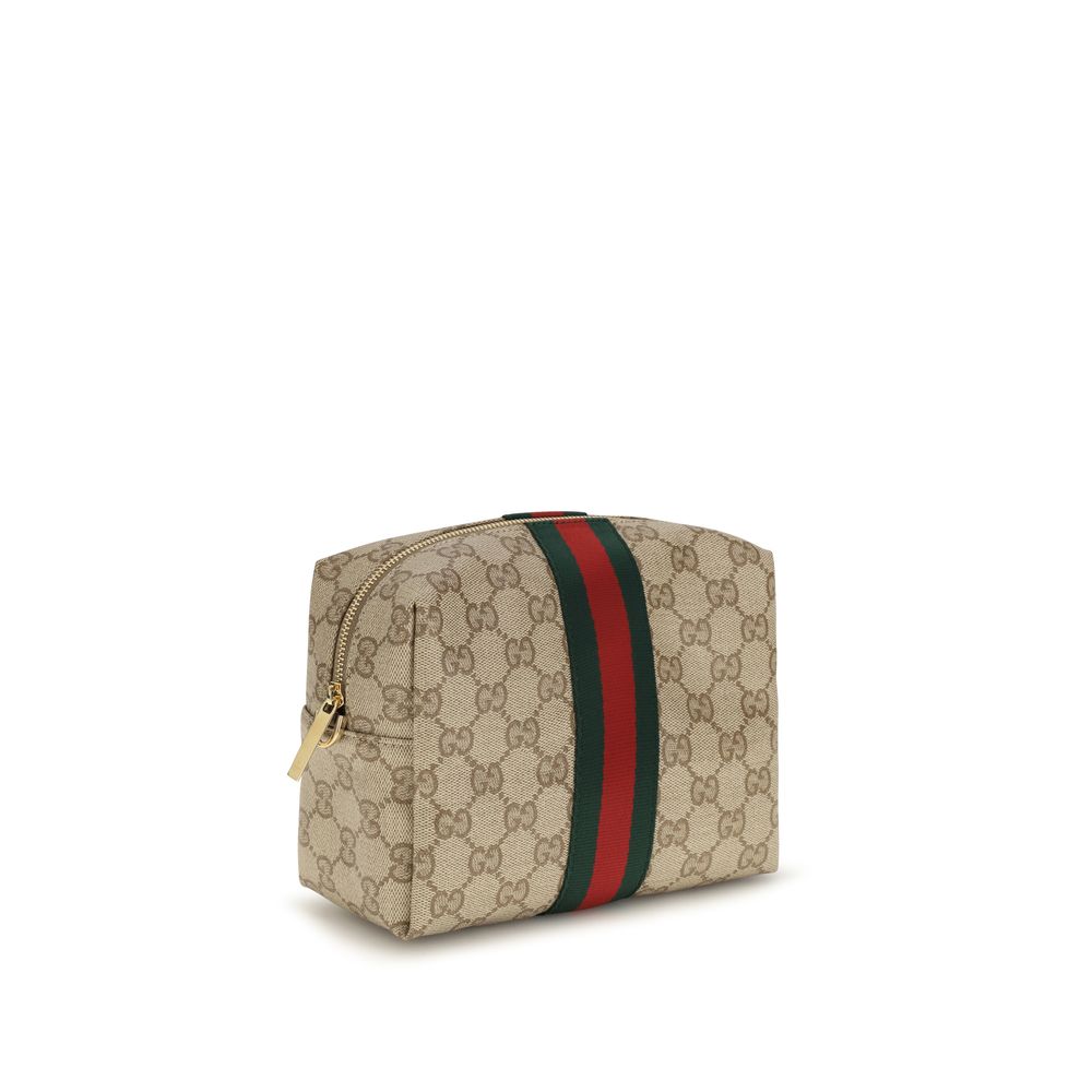 Beige Fabric Shoulder Bag