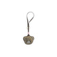 Beige Recycled Leather Keychain