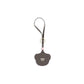 Beige Recycled Leather Keychain