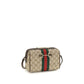Beige Fabric Shoulder Bag