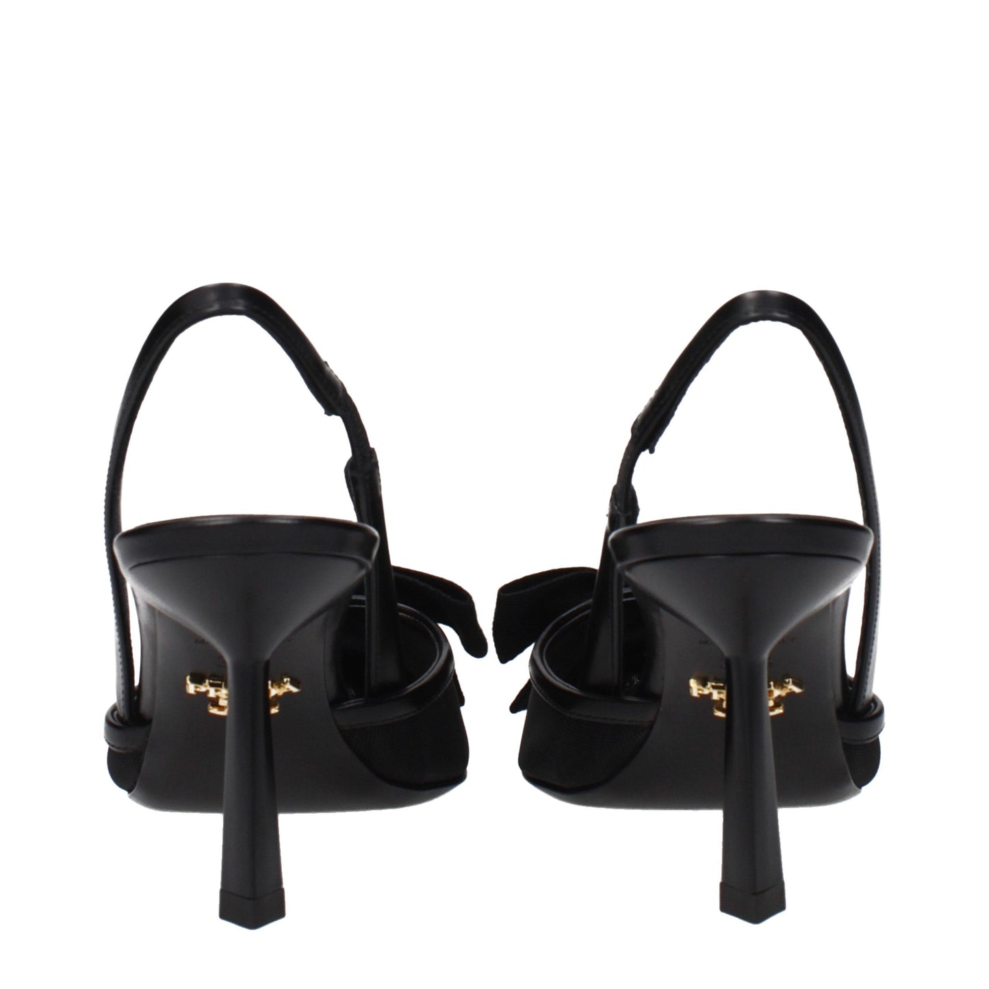 Black Fibres High Heel Pumps
