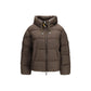 Brown Goose Down Full-Length Jacket