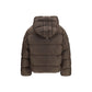 Brown Goose Down Full-Length Jacket
