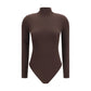 Brown Polyamide Bodysuit