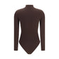 Brown Polyamide Bodysuit