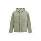 Gray Polyamide Full-Length Jacket