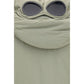 Gray Polyamide Full-Length Jacket