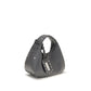 Gray Leather Shoulder Bag