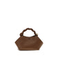 Brown Recycled Leather Shoulder Bag