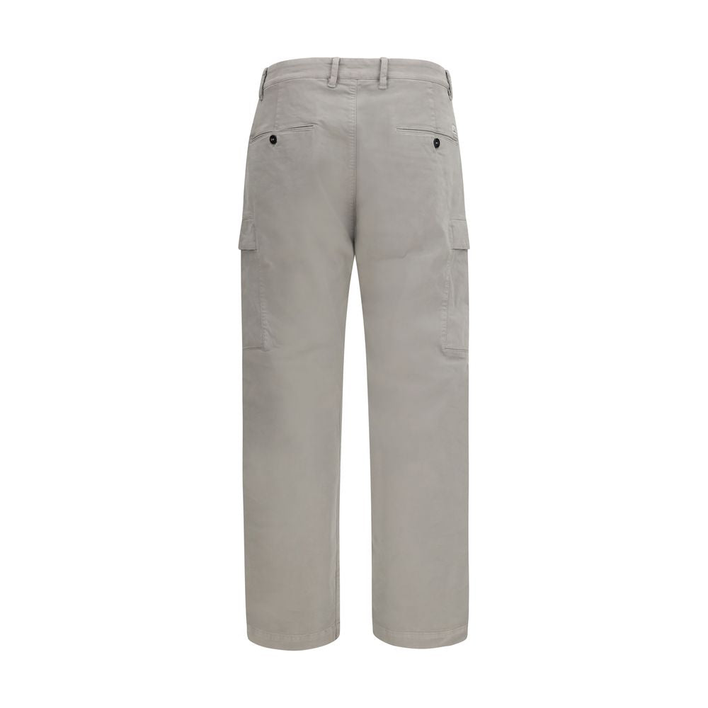 Gray Cotton Cargo Pants