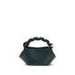 Bicolor Recycled Leather Shoulder Bag