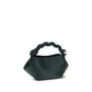 Bicolor Recycled Leather Shoulder Bag