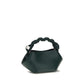Bicolor Recycled Leather Shoulder Bag
