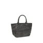 Gray Cotton Shoulder Bag