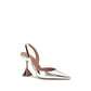 Silver Calf Leather Bos Taurus High Heel Pumps