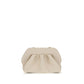 Beige Polyethylene Clutch Bag