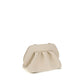 Beige Polyethylene Clutch Bag