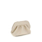 Beige Polyethylene Clutch Bag