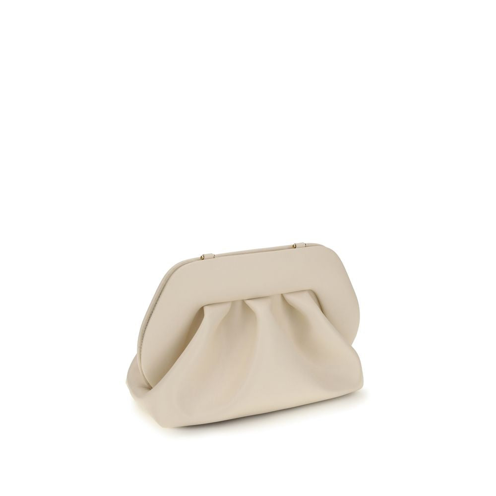 Beige Polyethylene Clutch Bag