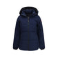 Blue Polyester Full-Length Jacket