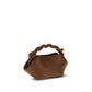 Brown Recycled Leather Shoulder Bag