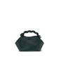 Bicolor Recycled Leather Shoulder Bag