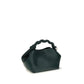 Bicolor Recycled Leather Shoulder Bag