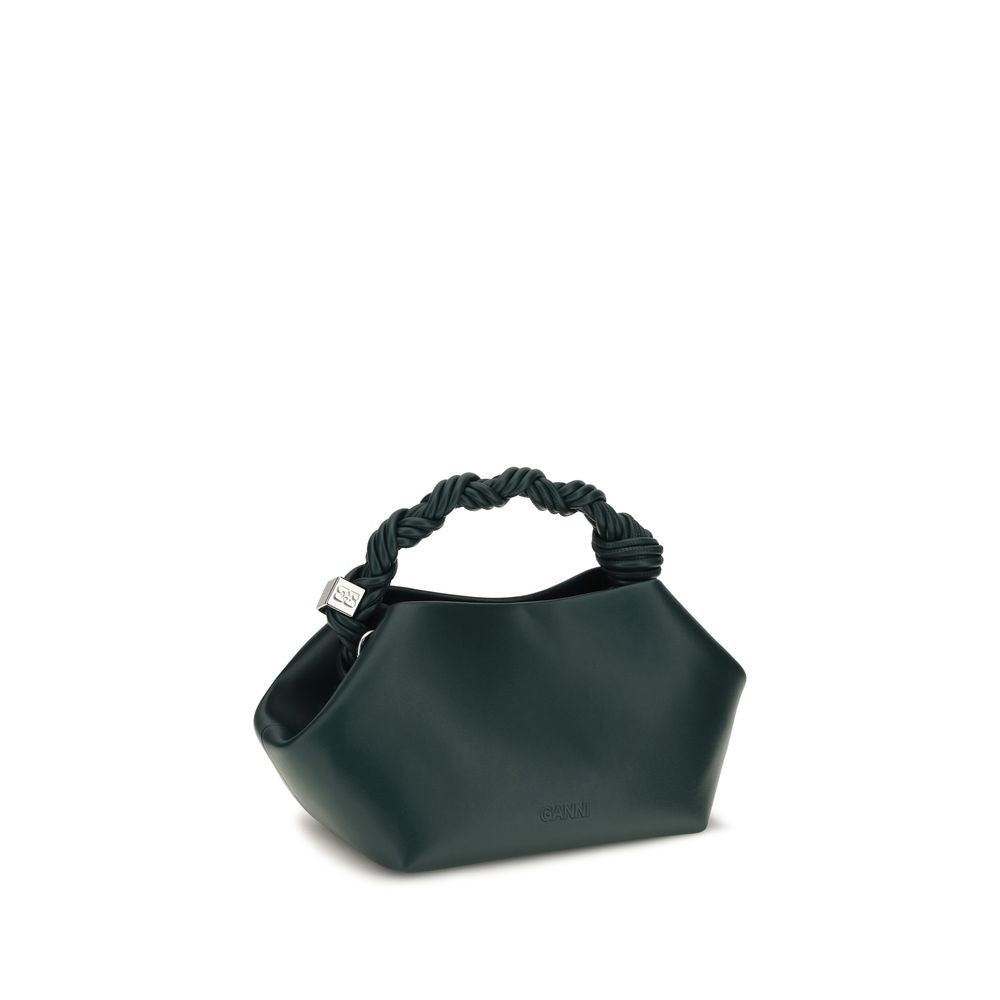 Bicolor Recycled Leather Shoulder Bag