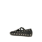 Black Recycled Polyester Ballet Flats