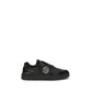 Black Polyester Low Top Sneakers