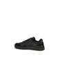 Black Polyester Low Top Sneakers