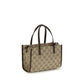 Beige Cotton Shoulder Bag