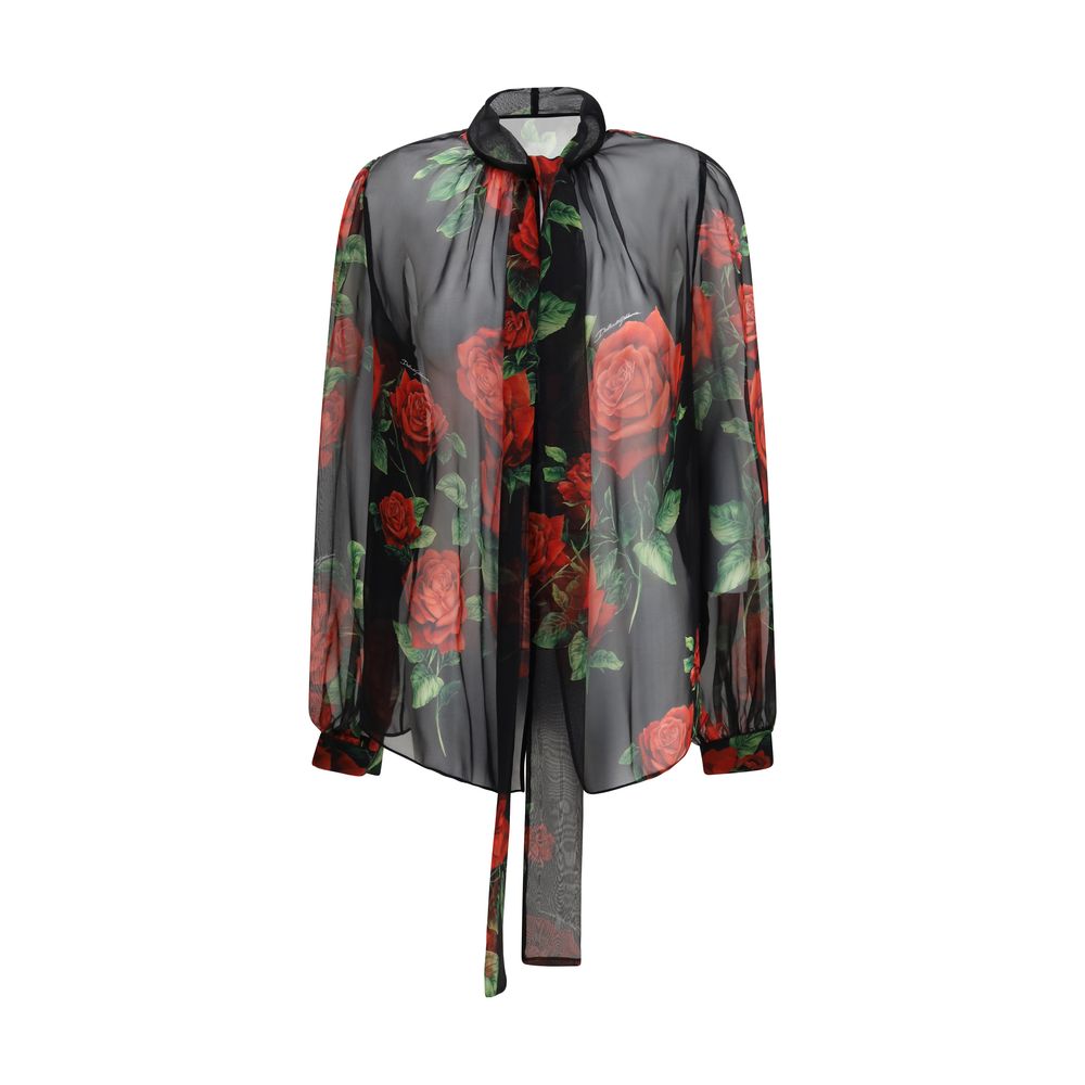 Black Silk Blouse