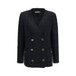 Black Cotton Full-Length Jacket