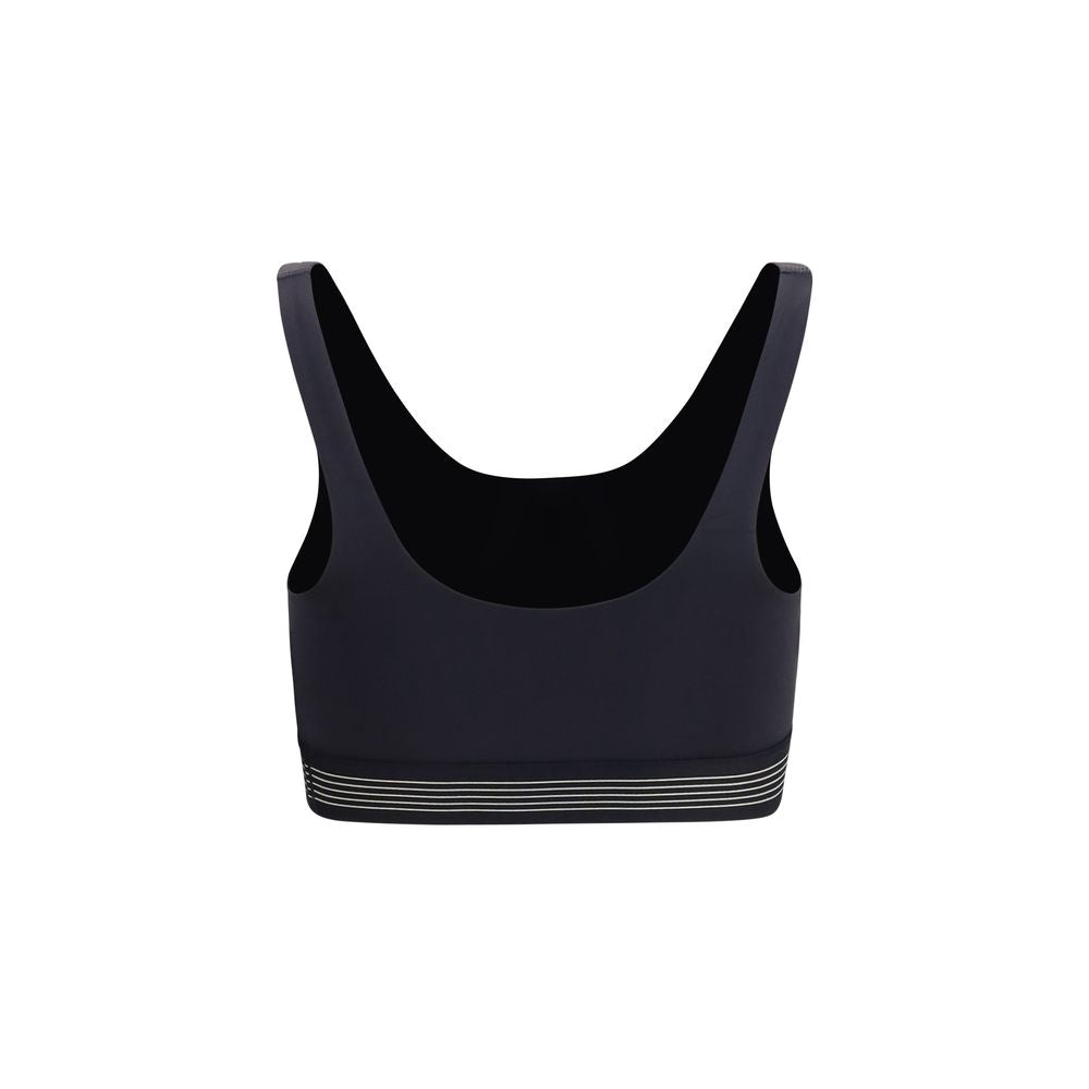 Black Polyester Sport Bra