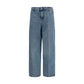 Blue Cotton Jeans Denim