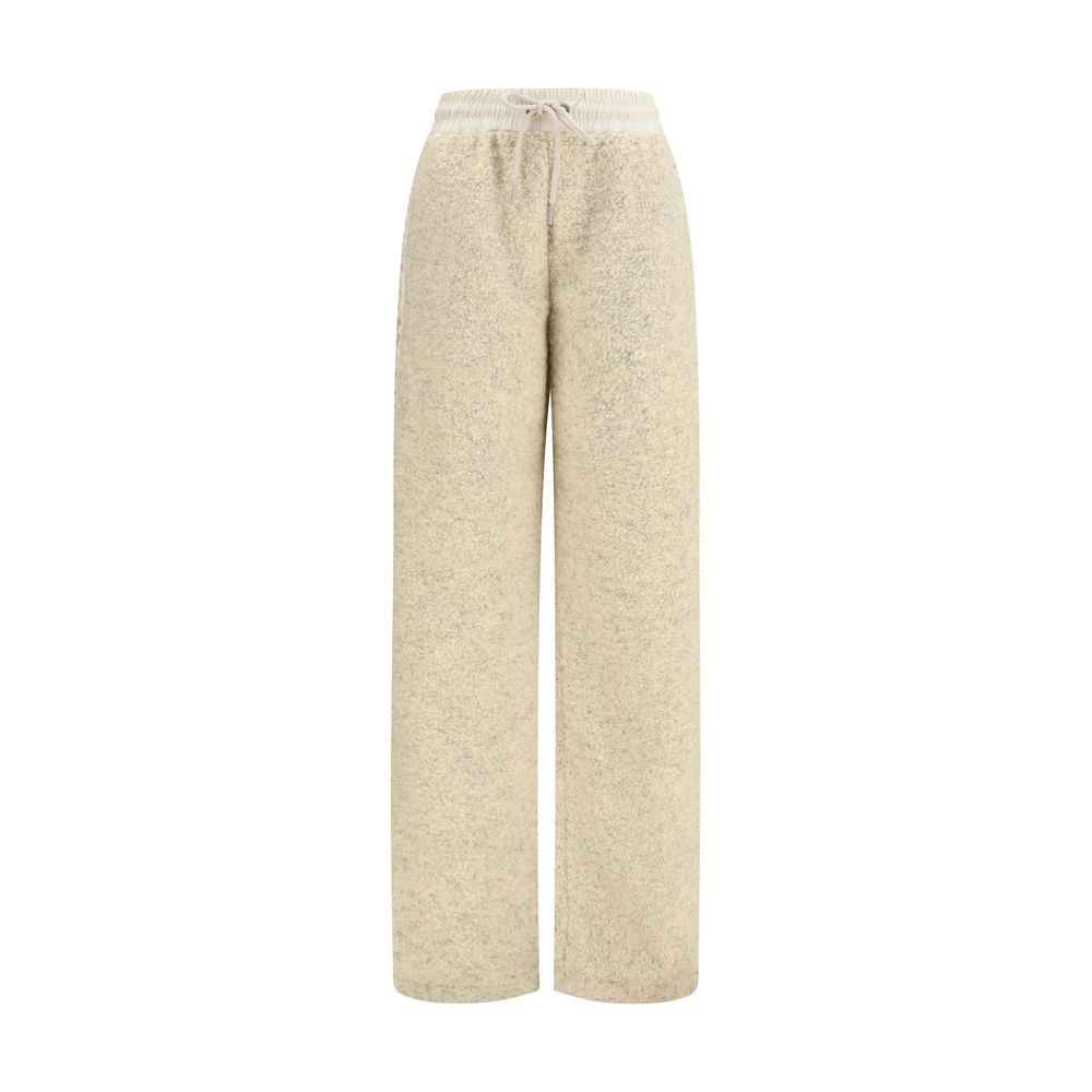 Beige Polyester Joggers (Workout Pants)
